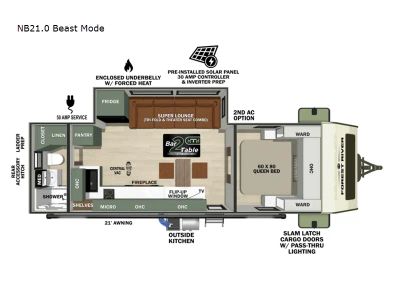 2027 Forest River RV No Boundaries — side profile view