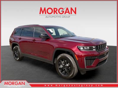 2026 Jeep Grand Cherokee L Laredo in Red — front three-quarter view