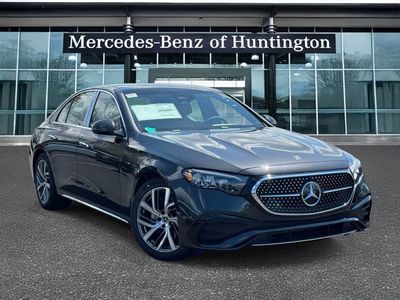 2026 Mercedes-Benz E-Class E 350 in Graphite Grey Metallic — front three-quarter view