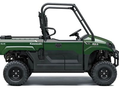 2027 Kawasaki MULE PRO-MX EPS in Timberline Green — front three-quarter view