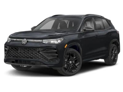 2026 Volkswagen Tiguan SE R-Line Black in Sandstone — front three-quarter view