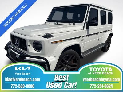 2021 Mercedes-Benz G-Class G 63 AMG® 4MATIC® in White — front three-quarter view