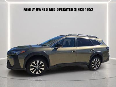 2025 Subaru Outback Limited in Autumn Green Metallic — front three-quarter view