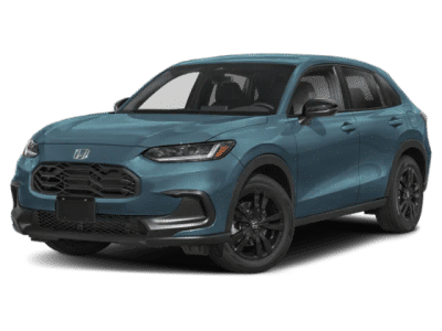 2026 Honda HR-V Sport in Nordic Forest Pearl — front three-quarter view