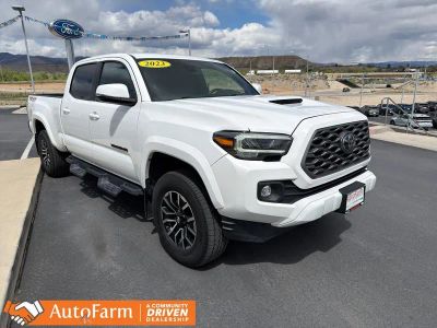 2023 Toyota Tacoma TRD Sport in Ice Cap — front three-quarter view