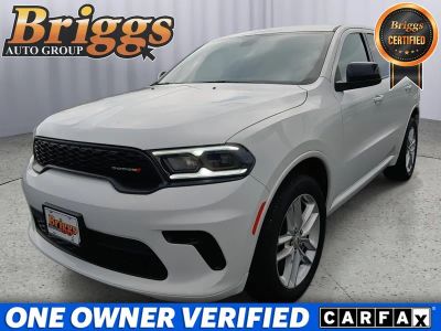 2026 Dodge Durango GT in White Knuckle Clearcoat — front three-quarter view