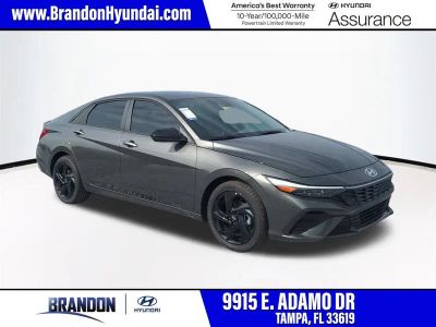 2026 Hyundai ELANTRA SEL Sport in Gray — front three-quarter view
