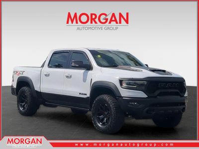 2022 Ram 1500 TRX in White — front three-quarter view