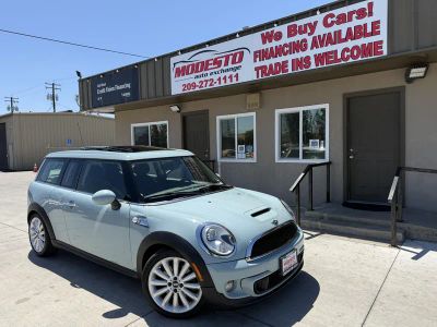 2012 Mini Clubman in Blue — front three-quarter view