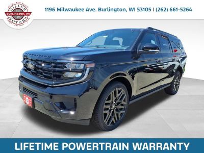 2026 Ford Expedition Max Platinum in Black Metallic — front three-quarter view