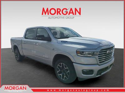 2026 Ram 1500 Laramie in Silver — front three-quarter view