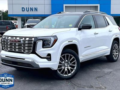 2026 GMC Terrain Denali in Summit White — front three-quarter view
