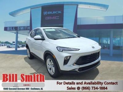 2026 Buick Encore GX Preferred in Summit White — front three-quarter view