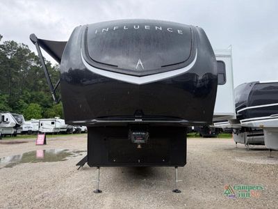 2026 Grand Design Influence — rear three-quarter view
