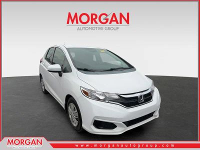 2019 Honda Fit LX in White — front three-quarter view