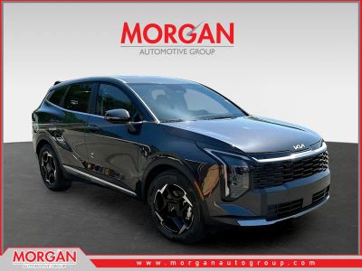 2026 Kia Sportage EX in Gray — front three-quarter view