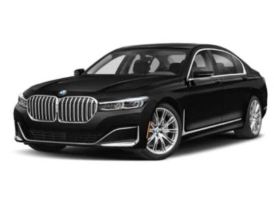 2022 BMW 7 Series 740i in Jet Black — front three-quarter view