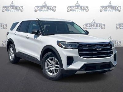 2026 Ford Explorer Active in White — front three-quarter view