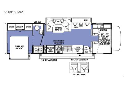 2021 Sunseeker Classic 3010DS Ford — side profile view