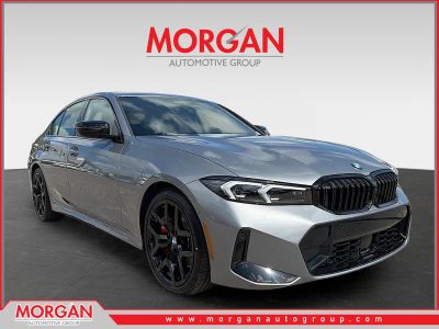 2026 BMW 3 Series 330i in Skyscraper Grey Metallic — front three-quarter view