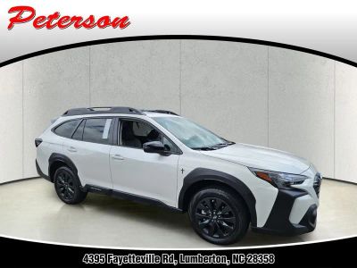 2024 Subaru Outback Onyx Edition XT in Crystal White Pearl — front three-quarter view
