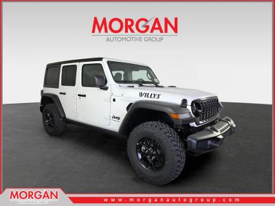 2026 Jeep Wrangler Willys in White — front three-quarter view