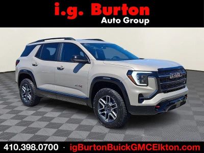 2026 GMC Terrain AT4 in Riverstone Metallic — front three-quarter view