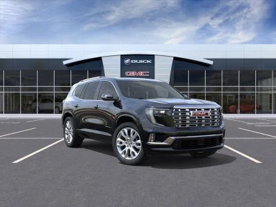 2026 GMC Acadia Denali in Ebony Twilight Metallic — front three-quarter view
