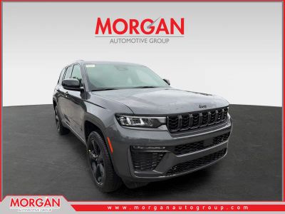 2026 Jeep Grand Cherokee Limited in Baltic Gray Metallic Clearcoat — front three-quarter view