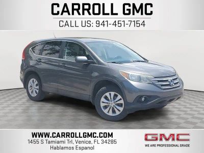2014 Honda CR-V EX in Gray — front three-quarter view