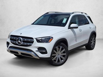 2026 Mercedes-Benz GLE 350 GLE 350 SUV in Polar White — front three-quarter view