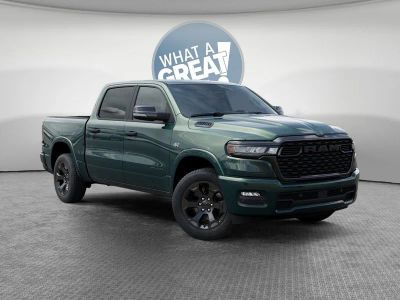 2026 RAM 1500 Big Horn/Lone Star in Serrano-Green Metallic Exterior Paint — front three-quarter view