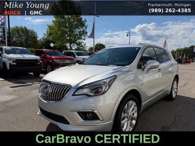 2018 Buick Envision Premium in Galaxy Silver Metallic — front three-quarter view