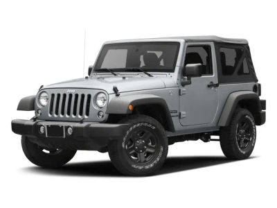 2016 Jeep Wrangler Sport in Black Clearcoat — front three-quarter view
