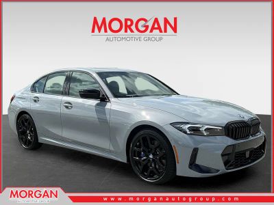 2026 BMW 3 Series 330i in Gray — front three-quarter view