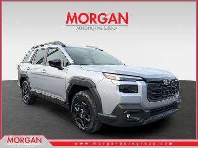 2026 Subaru Outback Limited in Ice Silver Metallic — front three-quarter view