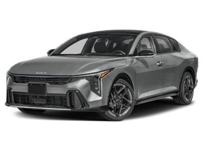 2025 Kia K4 GT-Line in Currant Red — front three-quarter view