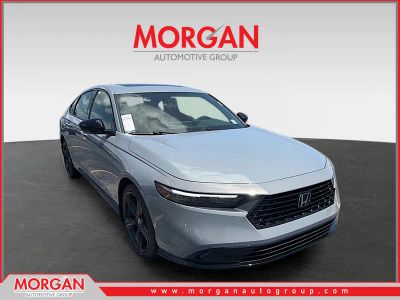2026 Honda Accord Hybrid Sport-L in Urban Gray Pearl — front three-quarter view