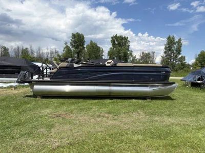 2026 Sylvan L3 LZ DH Tri Toon priced with a 150hp — front three-quarter view