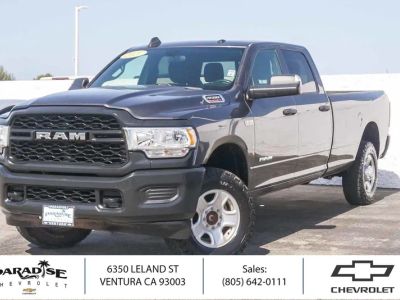 2021 RAM 3500 Tradesman in Granite Crystal M — front three-quarter view