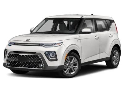 2020 Kia Soul EX in Platinum Gold — front three-quarter view