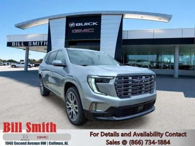 2026 GMC Acadia Denali Ultimate in Sterling Metallic — front three-quarter view