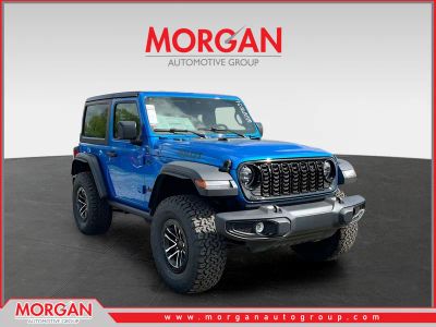 2026 Jeep Wrangler Willys in Blue — front three-quarter view