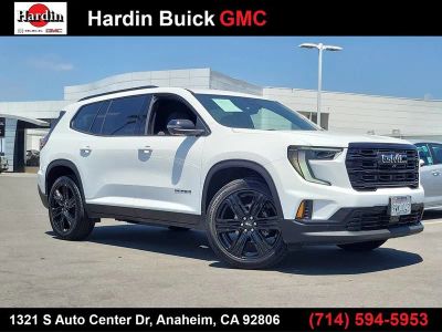 2026 GMC Acadia Elevation in Summit White — front three-quarter view