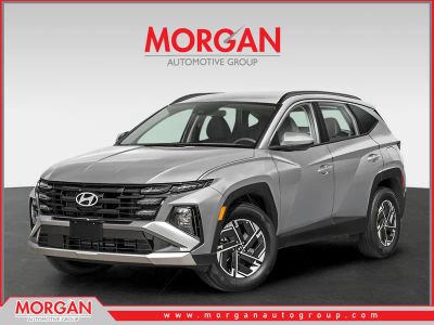 2026 Hyundai TUCSON HYBRID Blue SE in Shimmering Silver — front three-quarter view