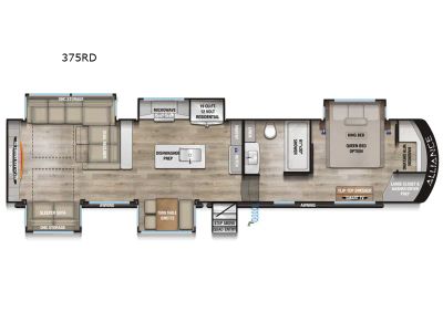 2027 Paradigm 375RD — front three-quarter view