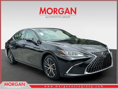 2022 Lexus ES 300h in Caviar — front three-quarter view