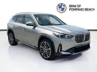 2026 BMW X1 xDrive28i in Space Silver Metallic — front three-quarter view