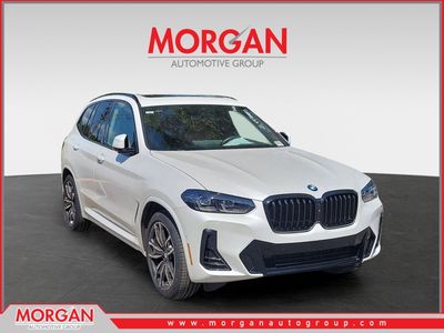 2023 BMW X3 xDrive30i in Mineral White Metallic — front three-quarter view