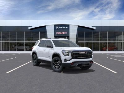2026 GMC Terrain AT4 in Summit White — front three-quarter view